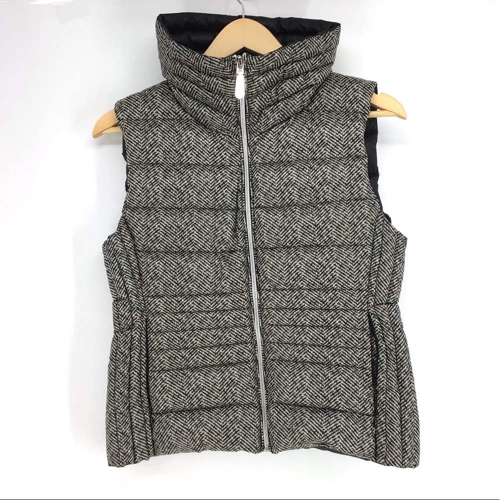 Vince Camuto Herringbone Packable Down Puffer Vest